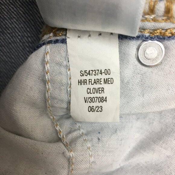 Old Navy Women's Jeans Flare Leg High Rise Size 8 Length 32" - Picture 4 of 9